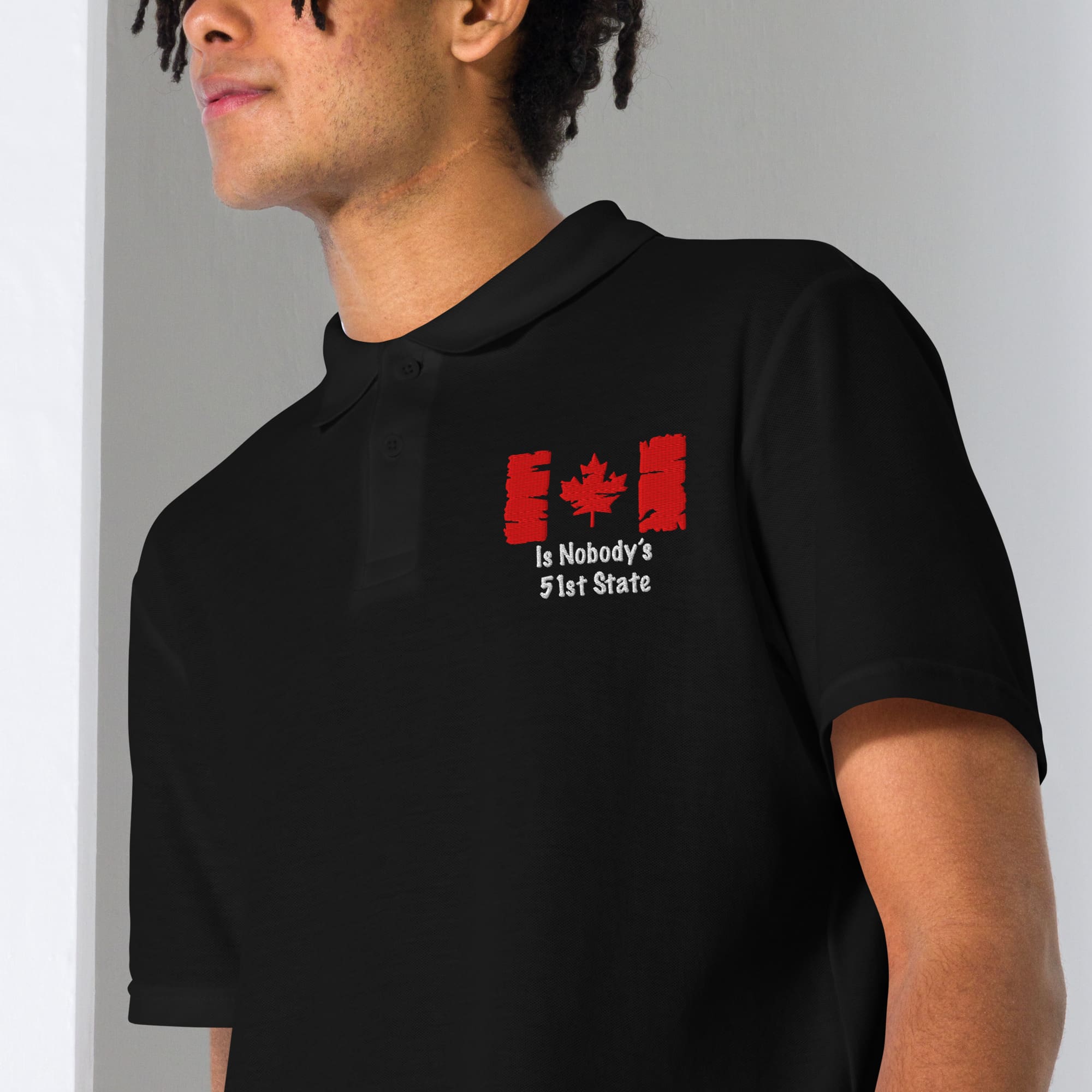 Canada's Nobody's 51st State Mens Golf Shirt