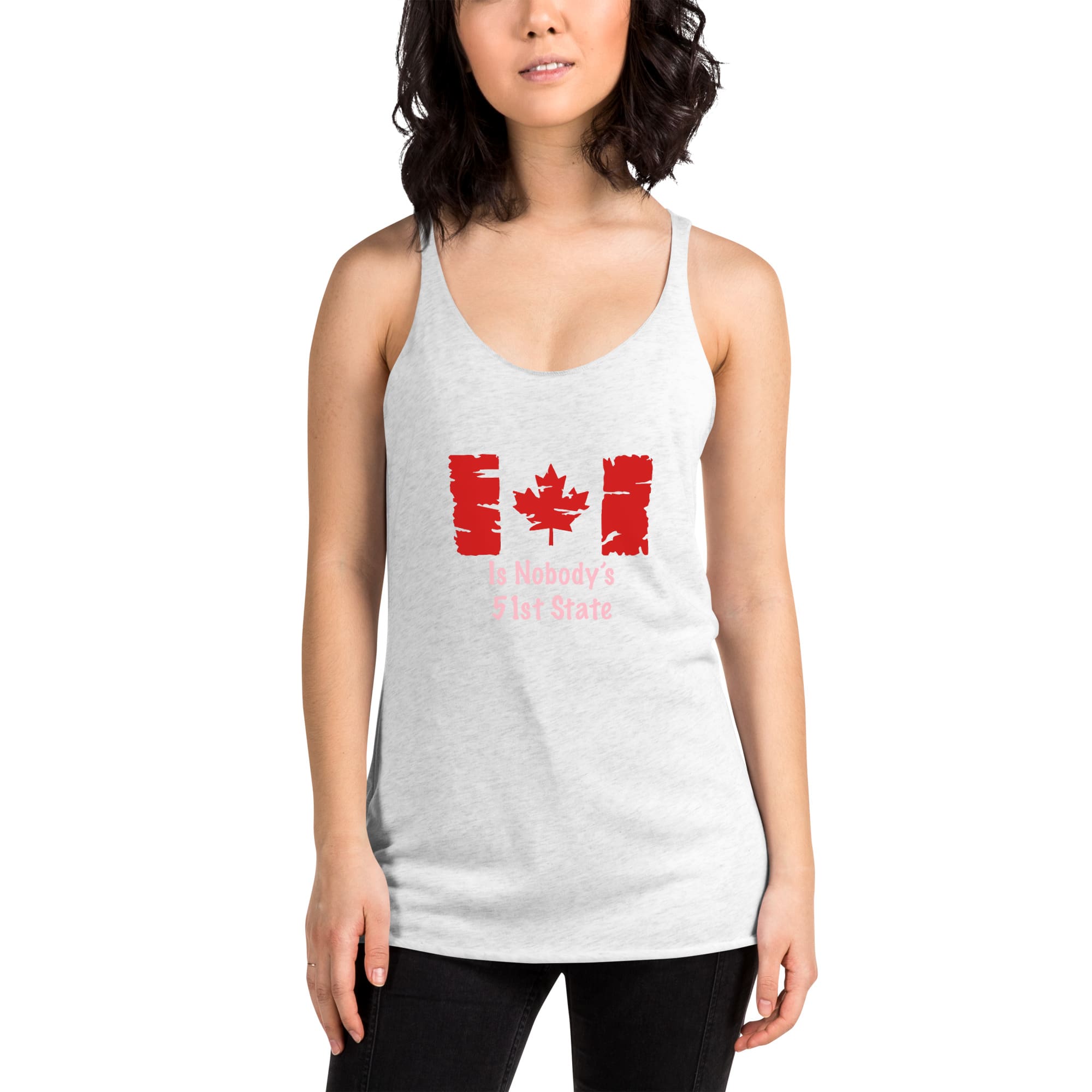 Womens Canada's Nobody's 51st State - Pink Lettering - Image 13