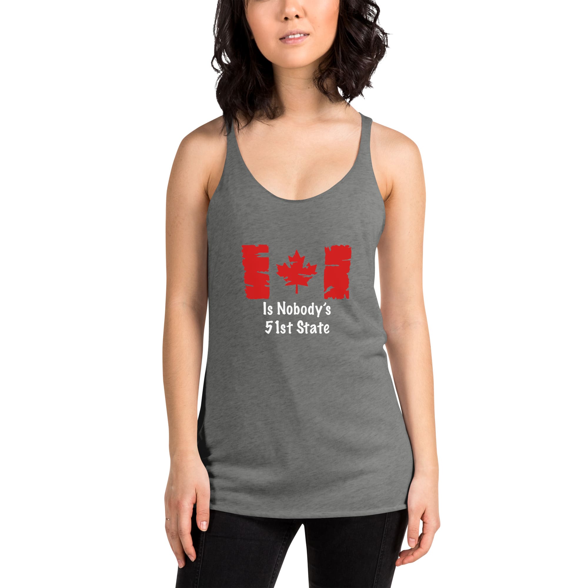 Womens Canada's Nobody's 51st State - White Lettering - Image 11