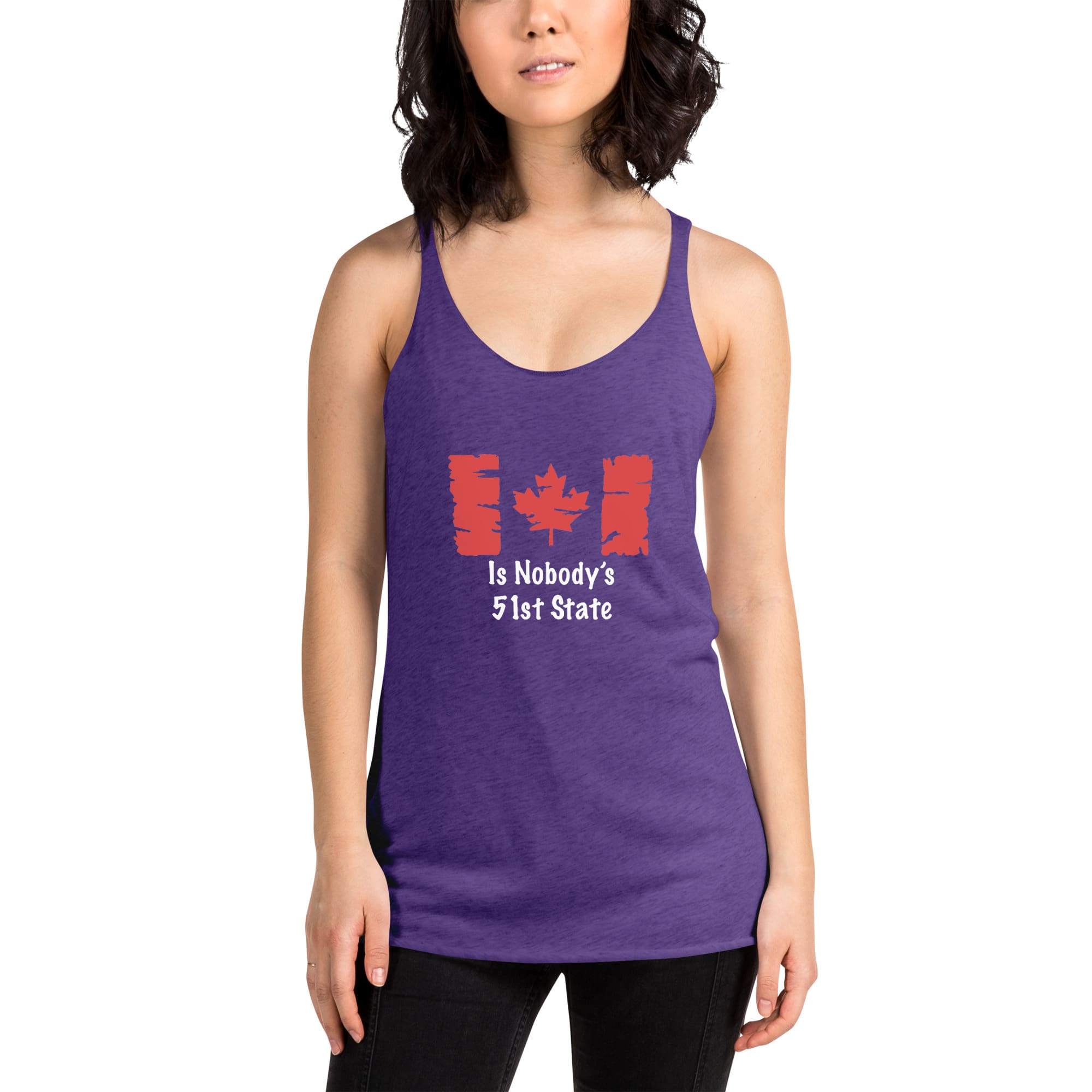Womens Canada's Nobody's 51st State - White Lettering - Image 14