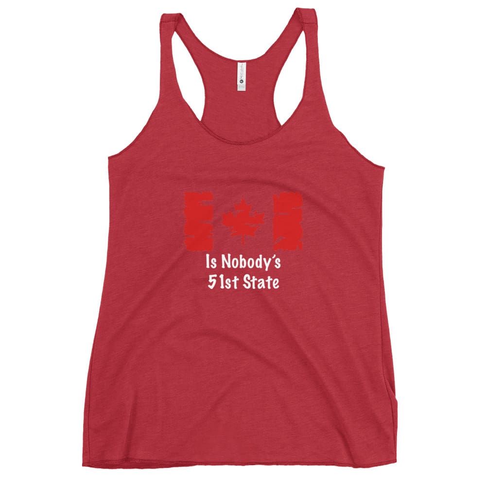 Womens Canada's Nobody's 51st State - White Lettering - Image 4