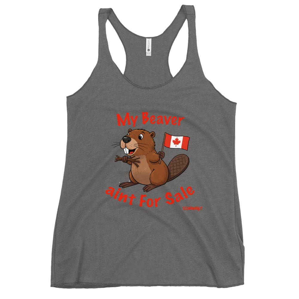 My Beaver aint For Sale Women's Racerback Tank - Image 11